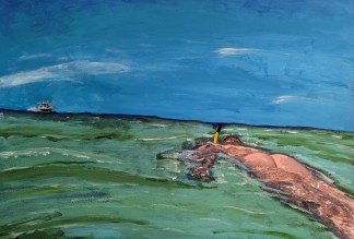 Snorkeler 19" by 13"
